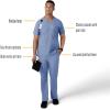 Carhartt Scrubs C16113 Force® Modern Fit V-Neck Top(Ceil Blue)