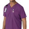 Carhartt Scrubs C16113 Force® Modern Fit V-Neck Top(Eggplant)