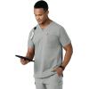 Carhartt Scrubs C16113 Force® Modern Fit V-Neck Top(Gray)