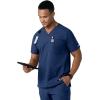Carhartt Scrubs C16113 Force® Modern Fit V-Neck Top(Navy)