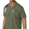 Carhartt Scrubs C16113 Force® Modern Fit V-Neck Top(Olive)
