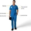 Carhartt Scrubs C16113 Force® Modern Fit V-Neck Top(Royal)