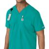 Carhartt Scrubs C16113 Force® Modern Fit V-Neck Top(Teal Blue)