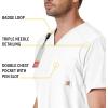 Carhartt Scrubs C16113 Force® Modern Fit V-Neck Top(White)