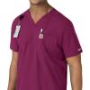 Carhartt Scrubs C16113 Force® Modern Fit V-Neck Top(Wine)