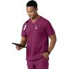 Carhartt Scrubs C16113 Force® Modern Fit V-Neck Top(Wine)