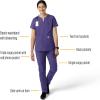 Carhartt Scrubs C51213 Women’s Force® Modern Fit Straight Leg Pant(Grape)