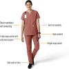 Carhartt Scrubs C51213 Women’s Force® Modern Fit Straight Leg Pant(Wild Rose)