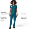 Carhartt Scrubs for Women, Force Crossflex StraightLeg Cargo Pants with Drawstring and 7 Pockets(Caribbean Blue)