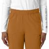 Carhartt Scrubs for Women, Force Crossflex StraightLeg Cargo Pants with Drawstring and 7 Pockets(Fox Brown)