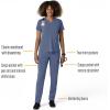 Carhartt Scrubs for Women, Force Crossflex StraightLeg Cargo Pants with Drawstring and 7 Pockets(Riverside)