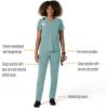 Carhartt Scrubs for Women, Force Crossflex StraightLeg Cargo Pants with Drawstring and 7 Pockets(Summer Blue)
