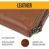 Carhartt Womens Casual Full Grain Leather Wallets, Multiple Card and Cash Compartments for Easy Access(Brown)