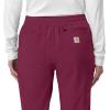 Carhartt Women’s Force Cross-Flex Modern Fit Cargo Jogger Scrub Pants(Wine)