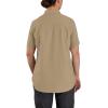 Carhartt Women’s Force Relaxed Fit Lightweight Short Sleeve Shirt(Dark Khaki)