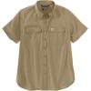 Carhartt Women’s Force Relaxed Fit Lightweight Short Sleeve Shirt(Dark Khaki)