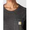 Carhartt Women’s Force Relaxed Fit Midweight Long-Sleeve Pocket T-Shirt(Carbon Heather)