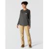 Carhartt Women’s Force Relaxed Fit Midweight Long-Sleeve Pocket T-Shirt(Carbon Heather)
