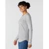 Carhartt Women’s Force Relaxed Fit Midweight Long-Sleeve Pocket T-Shirt(Heather Grey)