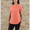 Carhartt Women’s Force Relaxed Fit Midweight Pocket T-Shirt(Apricot Cider)