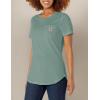 Carhartt Women’s Force Relaxed Fit Midweight Pocket T-Shirt(Succulent Heather)