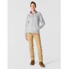 Carhartt Women’s Full-Zip Relaxed Fit Fleece Jacket(Heather Grey)