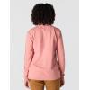 Carhartt Women’s Loose Fit Heavyweight Long-Sleeve Logo Sleeve Graphic T-Shirt(Rose Tint Heather)