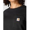 Carhartt Women’s Loose Fit Heavyweight Short-Sleeve Pocket T-Shirt(Black)