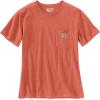Carhartt Women’s Loose Fit Heavyweight Short-Sleeve Pocket T-Shirt(Earthen Clay Heather)