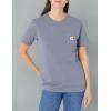 Carhartt Women’s Loose Fit Heavyweight Short-Sleeve Pocket T-Shirt(Folkstone Gray Heather)