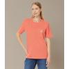 Carhartt Women’s Loose Fit Heavyweight Short-Sleeve Pocket T-Shirt(Fresh Salmon)