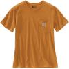 Carhartt Women’s Loose Fit Heavyweight Short-Sleeve Pocket T-Shirt(Golden Oak)
