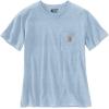 Carhartt Women’s Loose Fit Heavyweight Short-Sleeve Pocket T-Shirt(Moonstone Snow Heather)