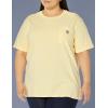Carhartt Women’s Loose Fit Heavyweight Short-Sleeve Pocket T-Shirt(Pale Sun)