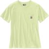 Carhartt Women’s Loose Fit Heavyweight Short-Sleeve Pocket T-Shirt(Pastel Lime)