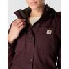 Carhartt Women’s Loose Fit Washed Duck Coat(Blackberry)