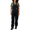 Carhartt Women’s Loose Fit Washed Duck Insulated Biberall(Black)