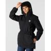 Carhartt Womens Rain Defender® Loose Fit Lightweight Insulated Hooded Coat(Black)