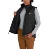 Carhartt Women’s Rain Defender Nylon Insulated Mock-Neck Vest(Black)