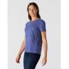 Carhartt Womens Relaxed Fit Lightweight Short Sleeve Garment Dye Pocket T-Shirt(Lunar Blue)