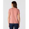 Carhartt Womens Relaxed Fit Lightweight Short Sleeve Garment Dye Pocket T-Shirt(Rose Tint)