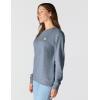 Carhartt Women’s Relaxed Fit Midweight French Terry Crewneck Sweatshirt(Light Faded Navy Heather)