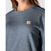 Carhartt Women’s Relaxed Fit Midweight French Terry Crewneck Sweatshirt(Light Faded Navy Heather)