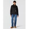 Carhartt Women’s Relaxed Fit Midweight Quarter-Zip Mock-Neck Sweatshirt(Black)