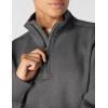 Carhartt Women’s Relaxed Fit Midweight Quarter-Zip Mock-Neck Sweatshirt(Carbon Heather)