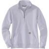 Carhartt Women’s Relaxed Fit Midweight Quarter-Zip Mock-Neck Sweatshirt(Mica)