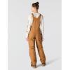 Carhartt Women’s Relaxed Fit Washed Duck Insulated Bib Overall(Brown)