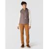 Carhartt Womens Relaxed Fit Washed Duck Insulated Hooded Vest(Taupe Gray)