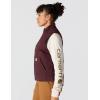 Carhartt Women’s Relaxed Fit Washed Duck Sherpa-Lined Mock-Neck Vest(Blackberry)