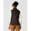 Carhartt Women’s Relaxed Fit Washed Duck Sherpa-Lined Mock-Neck Vest(Dark Brown)